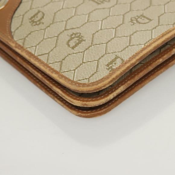 Christian Dior Honeycomb Canvas Chain Shoulder Bag PVC...